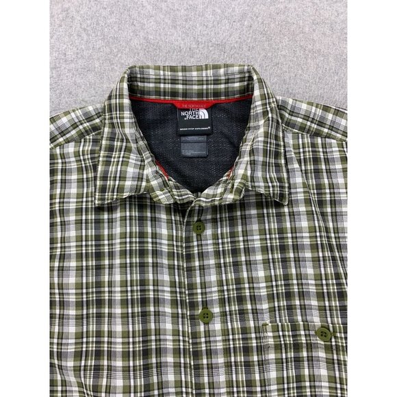 The North Face Short Sleeve Button Down Shirt (Men's Small) Green - Picture 2 of 10